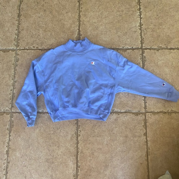 Champion Mock Neck Crop Sweatshirt - Picture 2 of 5